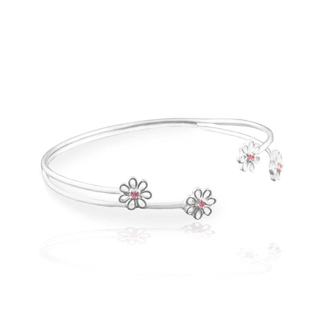 Sterling Silver Bangle | Classic Elegance | Saras Beads UK - Saras Beads & Jewellery