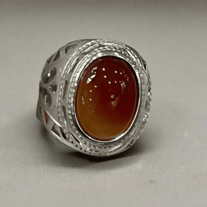 Mens Agate Ring: Collection of Agate & Onyx Exquisite Sterling Silver Rings - Saras Beads & Jewellery
