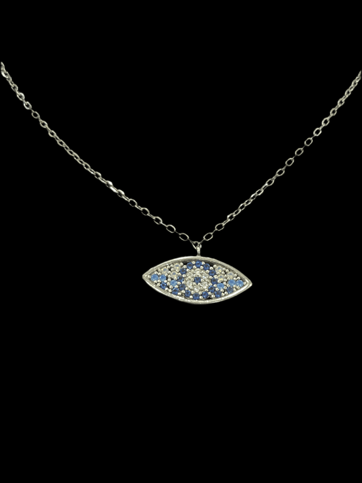 Unique Evil Eye Necklace & Pendant - Sterling Silver - Saras Beads & Jewellery