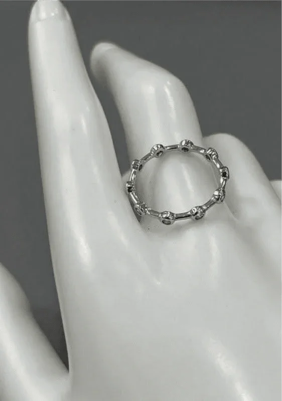 Captivating Simplicity: Sterling Silver Ring - Saras Beads & Jewellery