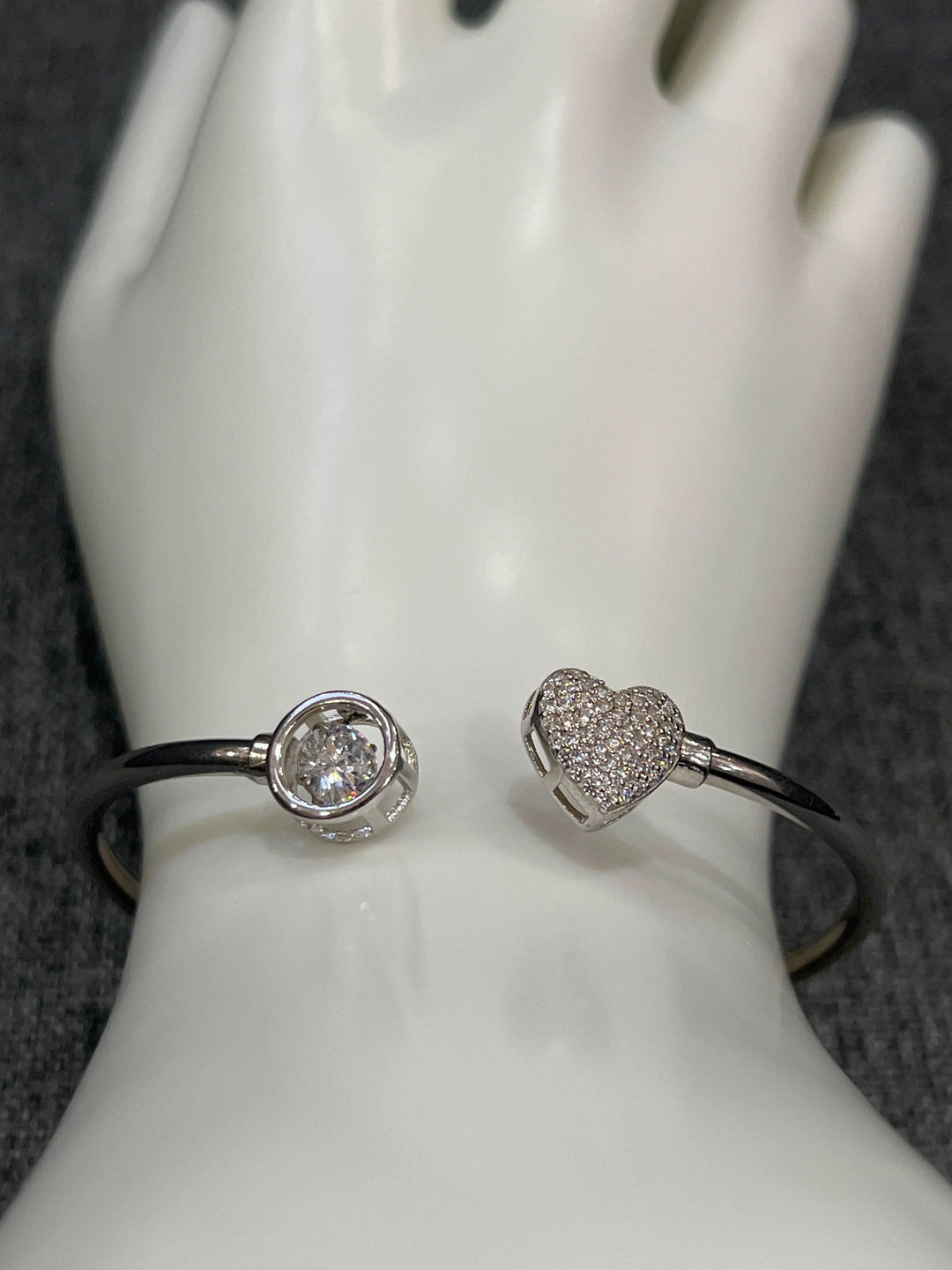 Eternal Spark: The Solitary Love Bangle - Saras Beads & Jewellery