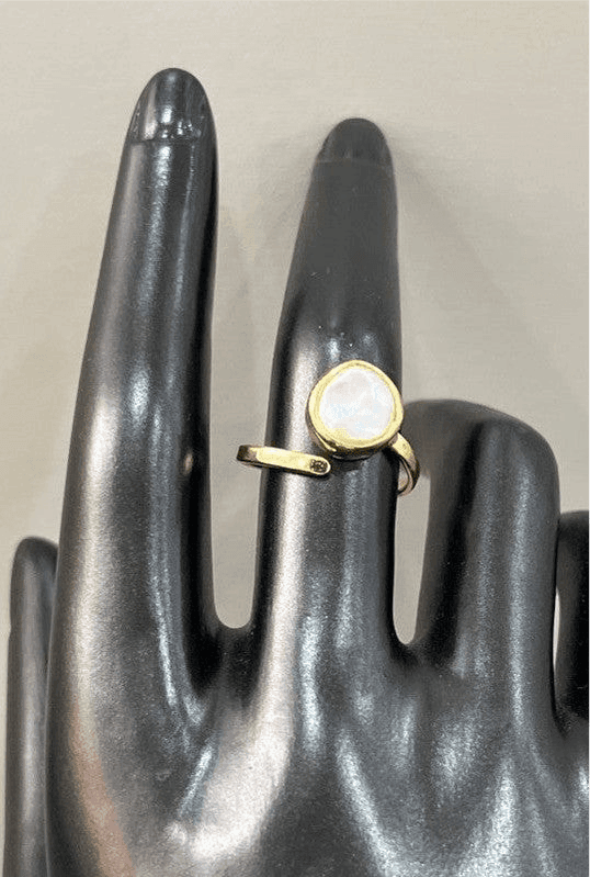 Celestial Radiance: Handmade 18 Karat Gold-Plated Pearl