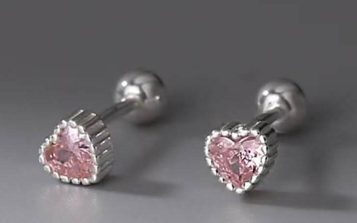Collection of Colorful Love Sterling Silver Stud Earrings - Saras Beads & Jewellery
