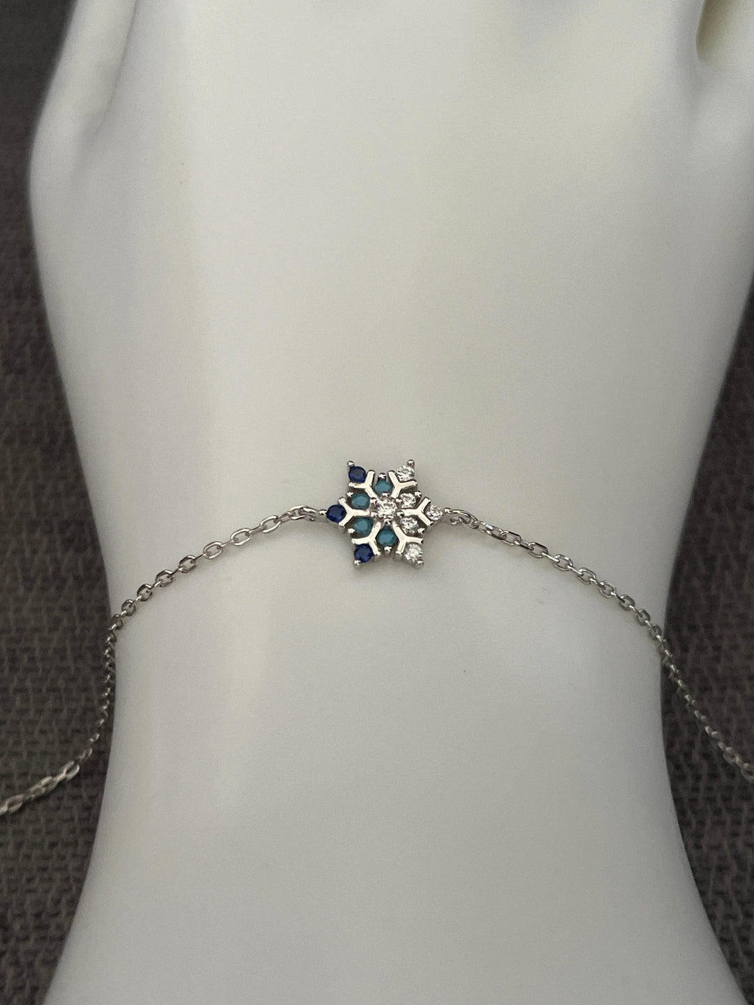 Star Shaped Sterling Silver Bracelet - Saras Beads & Jewellery