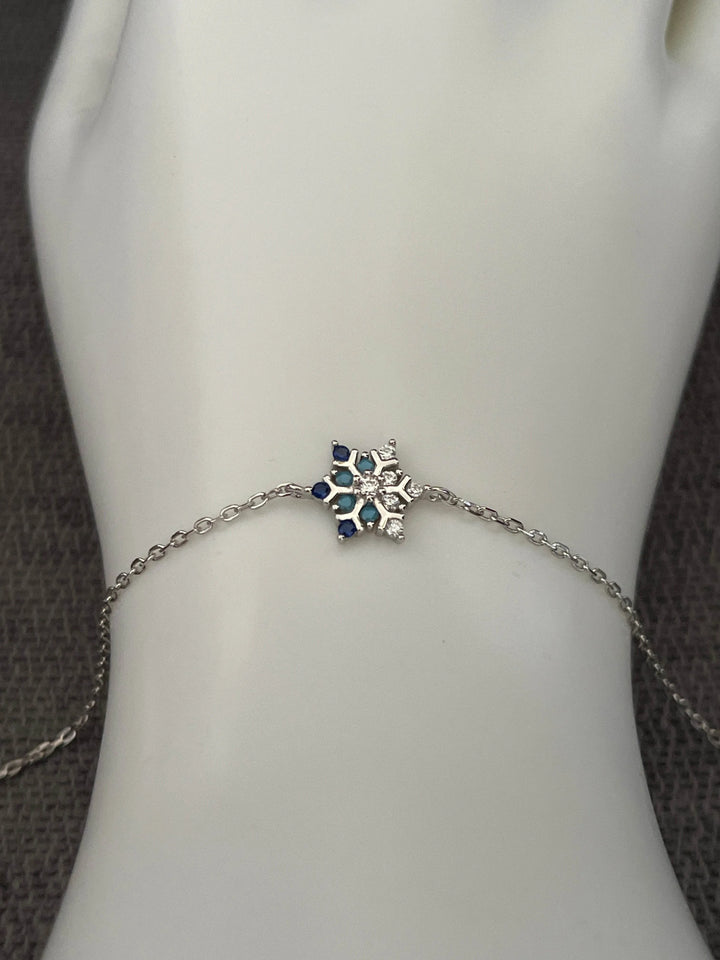 Star Shaped Sterling Silver Bracelet - Saras Beads & Jewellery