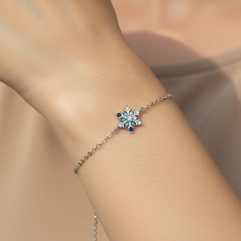 Star Shaped Sterling Silver Bracelet