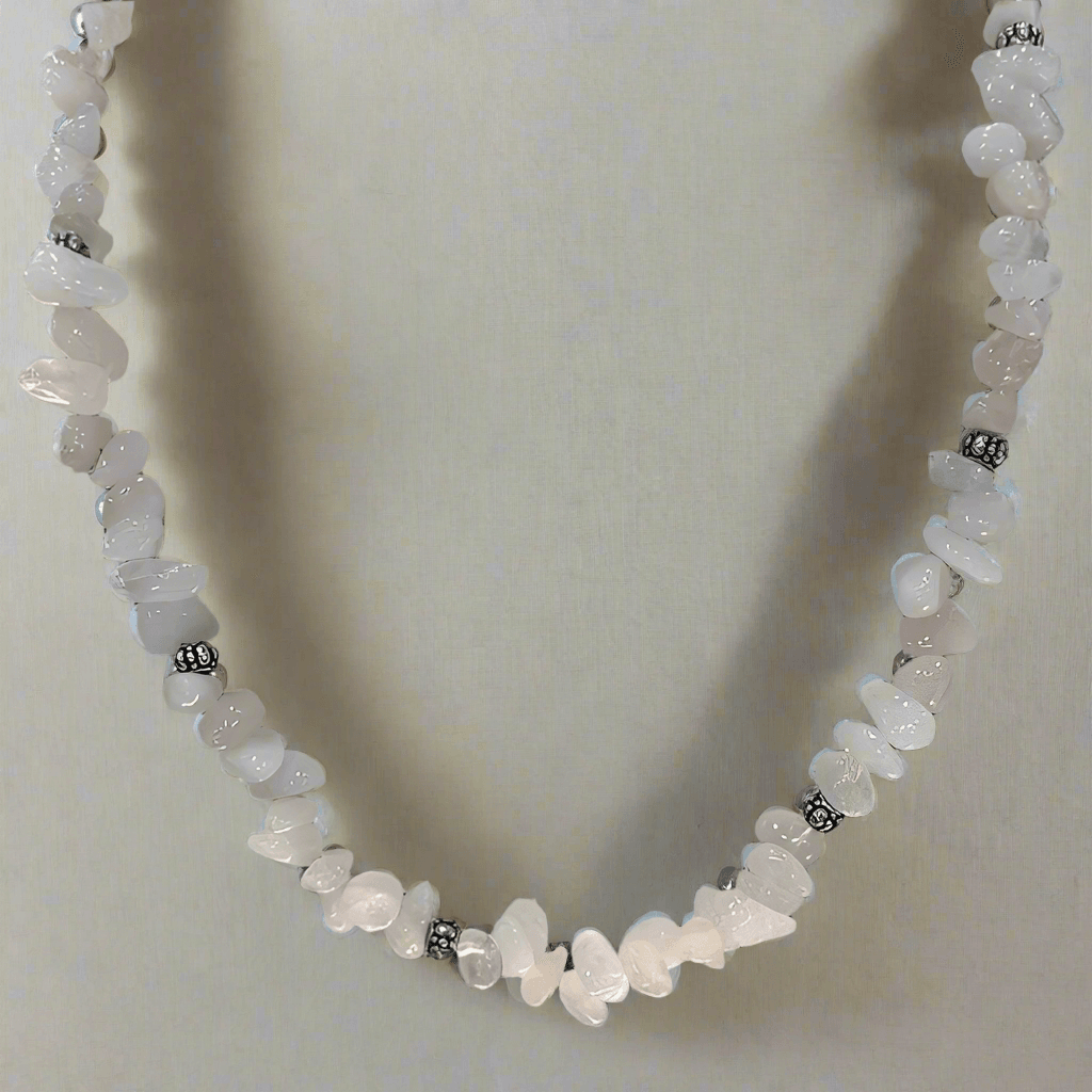 Rose Quartz Beaded Necklace – The Stone of Love for Elegance & Harmony