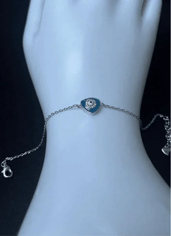 Geometric Evil Eye Bracelet - Saras Beads & Jewellery