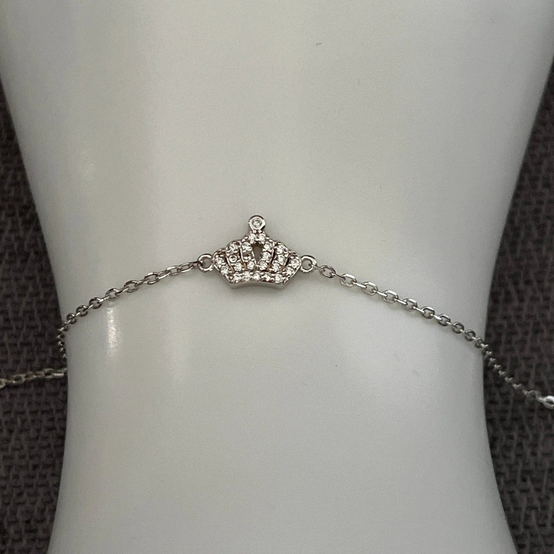 Royal Crown Sterling Silver Bracelet