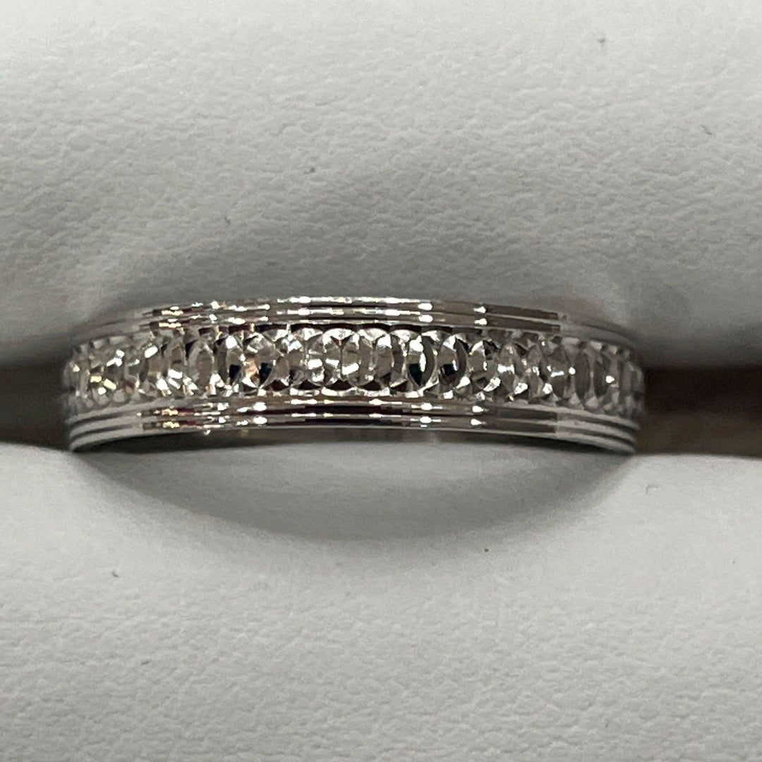 Scroll Sterling Silver Men's Ring