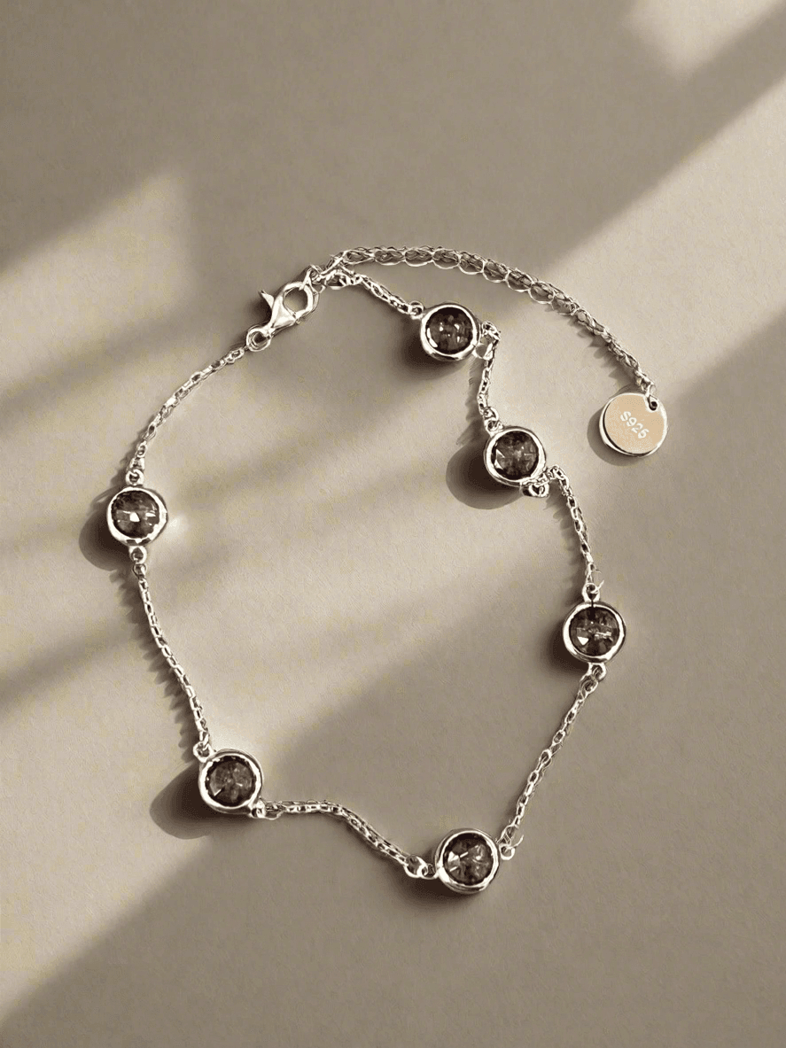 Adjustable Anklets: Sterling Silver Luminance Collection