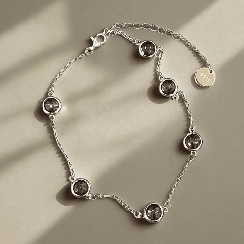 Adjustable Anklets: Sterling Silver Luminance Collection