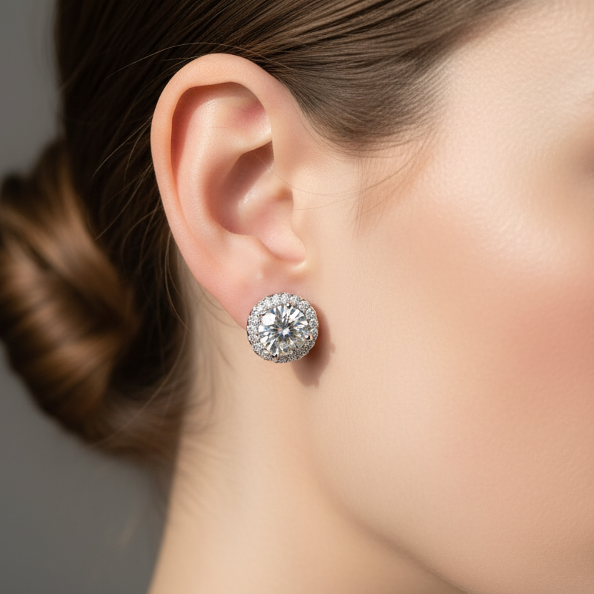 Oceanic Wave Stud Earrings