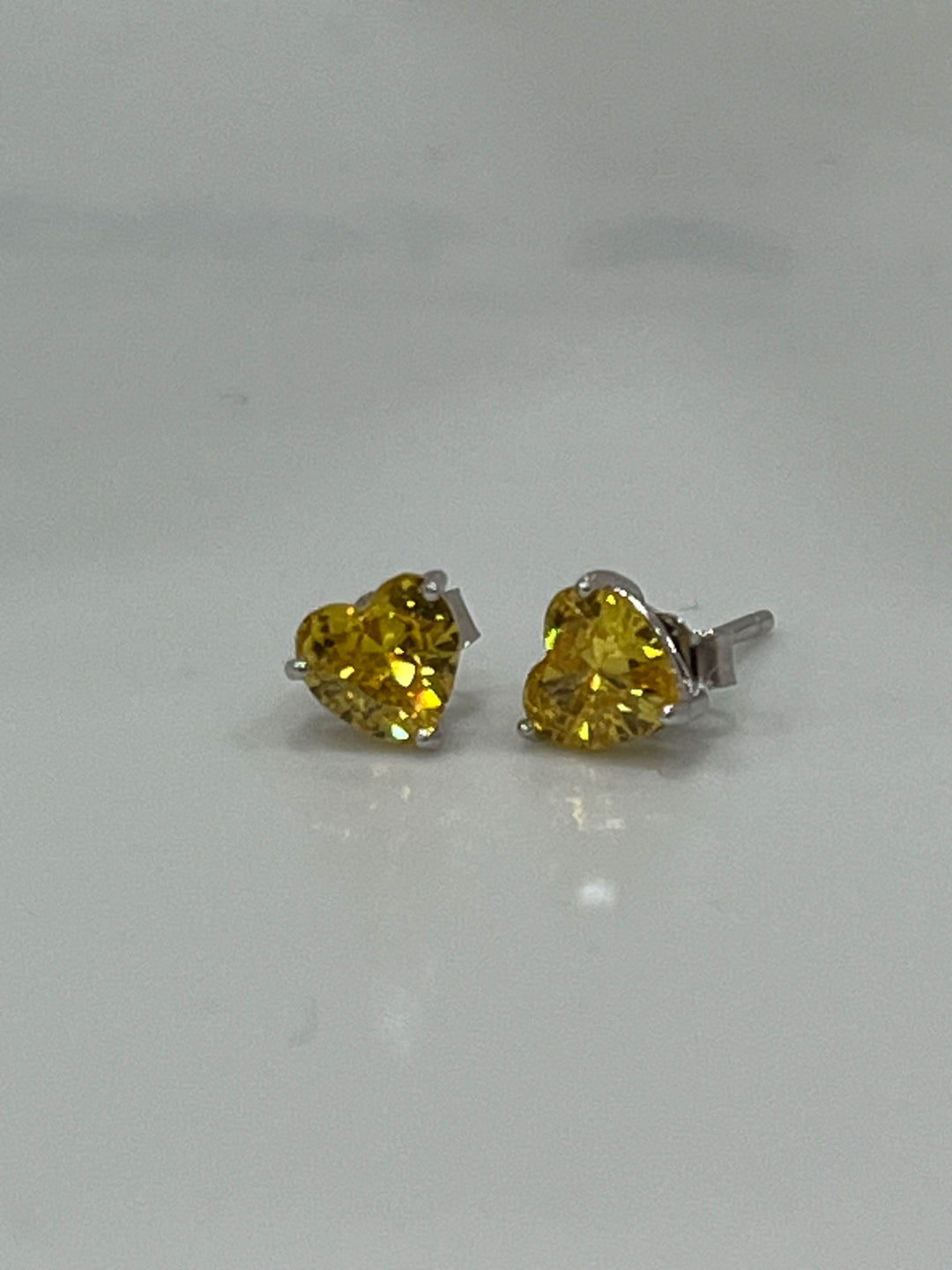 Sterling Silver Heart Stud Earrings – Vibrant Colours for Every Style - Saras Beads & Jewellery
