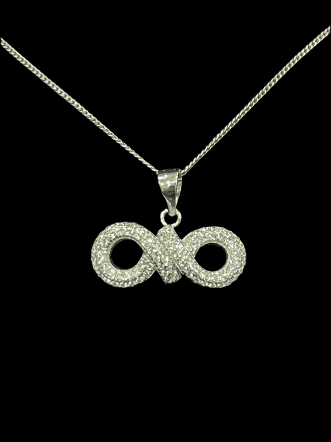 Eternal Elegance: Sterling Silver Infinity Necklace