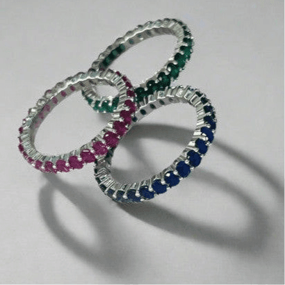 Gemstone Majesty Sterling Silver Ring