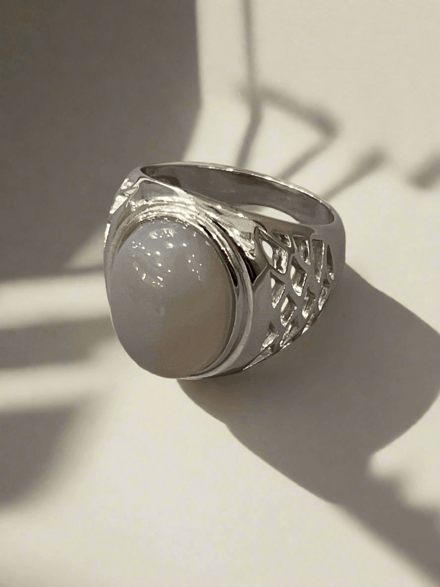 Mens Agate Ring: Collection of Agate & Onyx Exquisite Sterling Silver Rings - Saras Beads & Jewellery