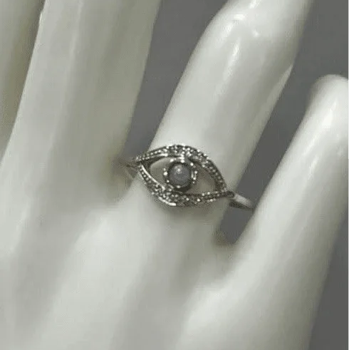 Azure Gaze Eye Ring