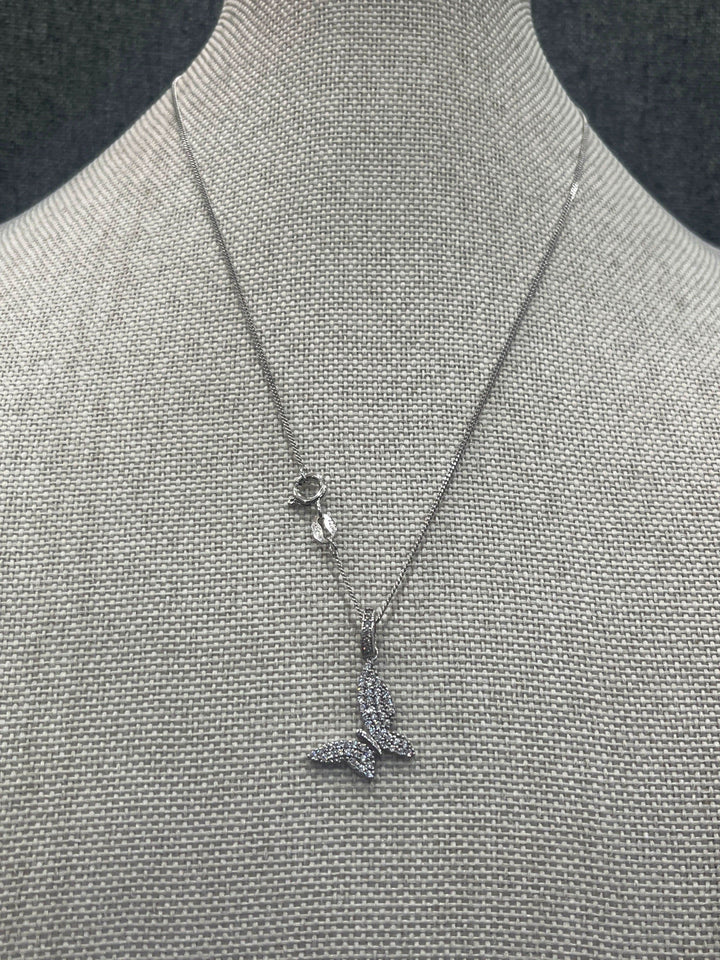 Elegance in Flight: The Sterling Silver Butterfly Necklace - Saras Beads & Jewellery
