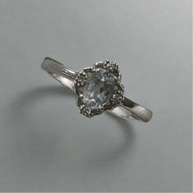 Topaz Round Zirconia Ring