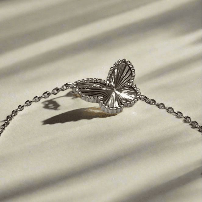 Delicate Sterling Silver Butterfly Bracalet – Embrace Freedom and Grace