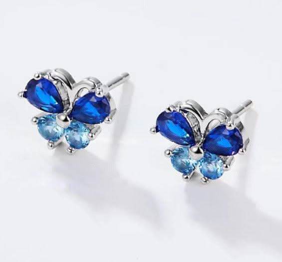 Bloom with Elegance: Flowers Sterling Silver Stud Earrings