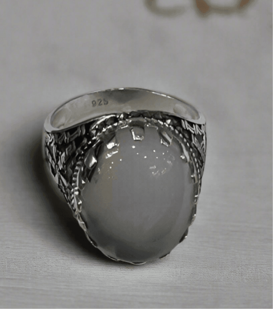 Mens Agate Ring: Collection of Agate & Onyx Exquisite Sterling Silver Rings - Saras Beads & Jewellery
