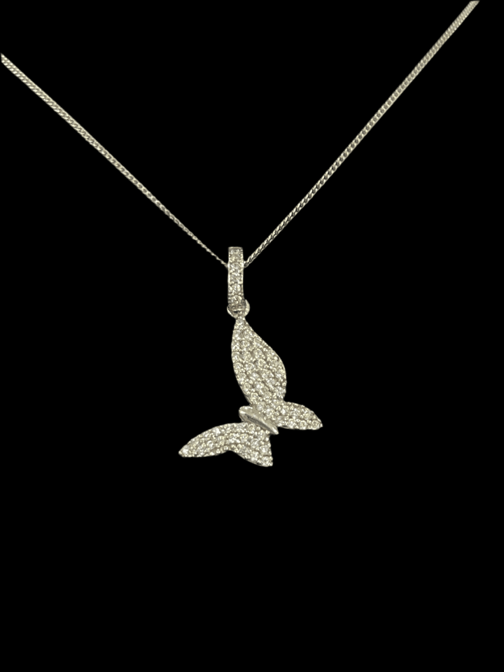 Elegance in Flight: The Sterling Silver Butterfly Necklace - Saras Beads & Jewellery