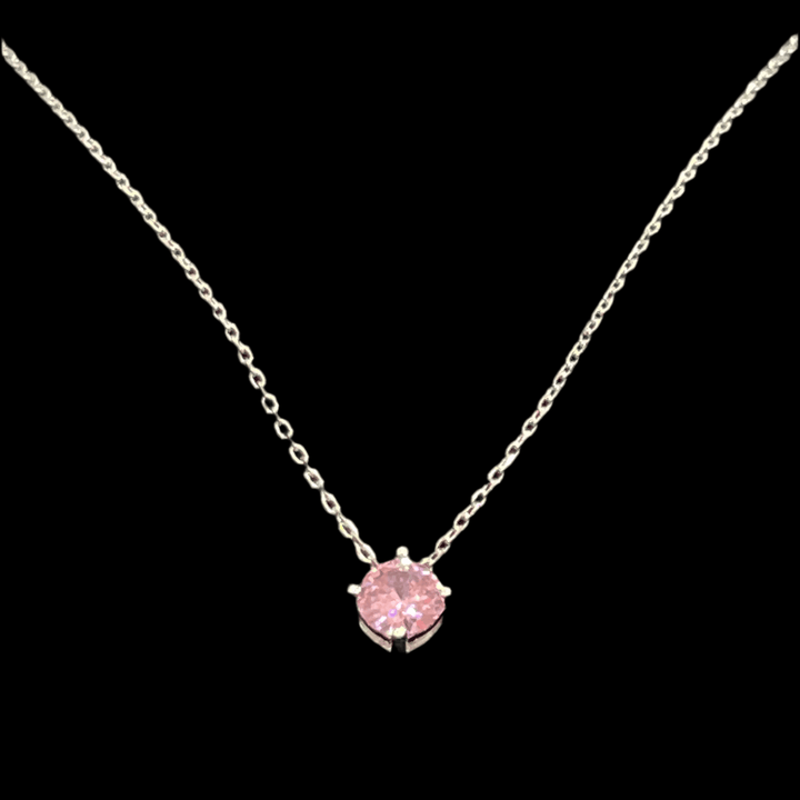 Pink Stud Earrings and Necklace Set - Saras Beads & Jewellery