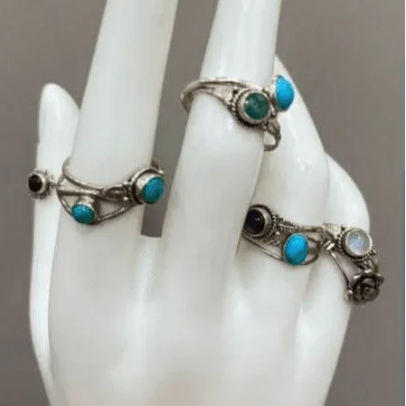 Tropical Rings: Vintage Breeze Sterling Silver Infused with Comfort and Vibes