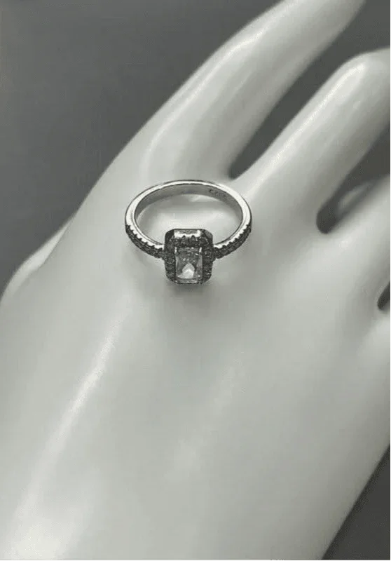 Mystic Diamoned Mirage Sterling Silver Ring - Saras Beads & Jewellery