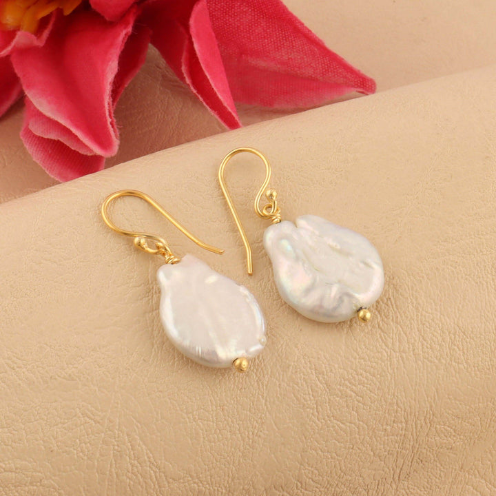 Pearl Earrings: Add Classic Elegance with Fresh Water Pearl Earrings - Saras Beads & Jewellery