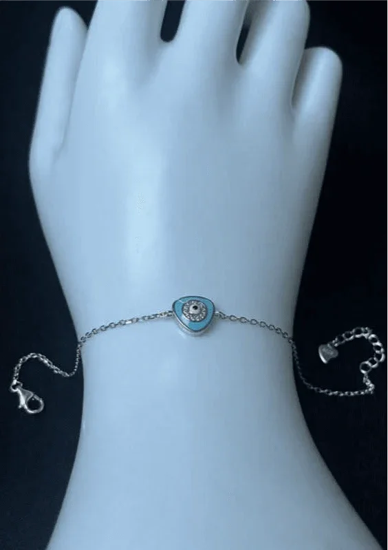 Geometric Evil Eye Bracelet - Saras Beads & Jewellery