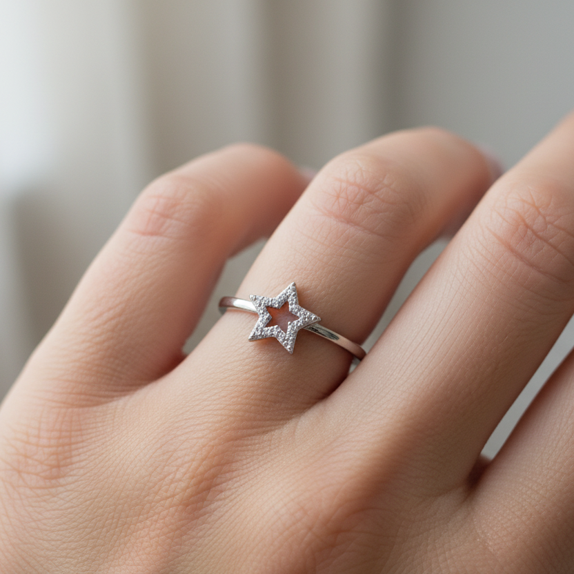 Sterling Silver Star Ring