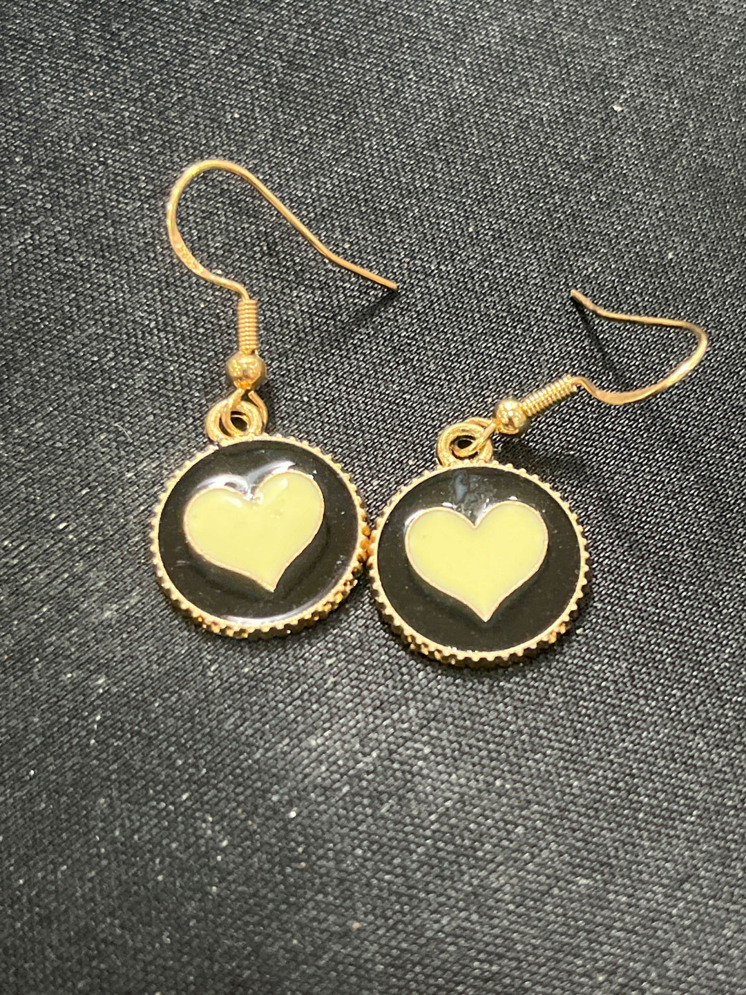 Golden Heart Earrings for Everyday - Saras Beads & Jewellery