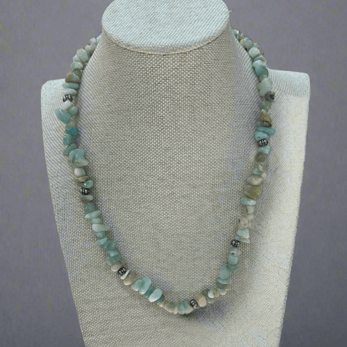 Tranquil Amazonite Necklace | Handcrafted Semi-Precious Gemstone Jewellery