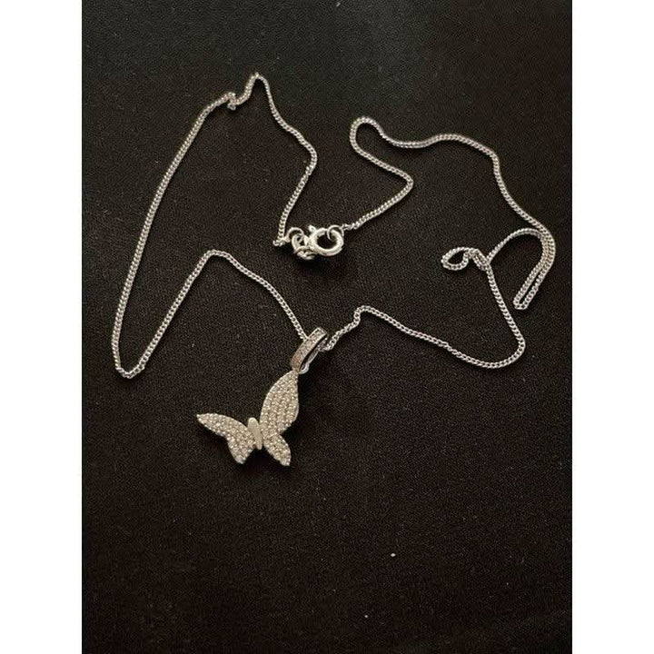 Elegance in Flight: The Sterling Silver Butterfly Necklace - Saras Beads & Jewellery