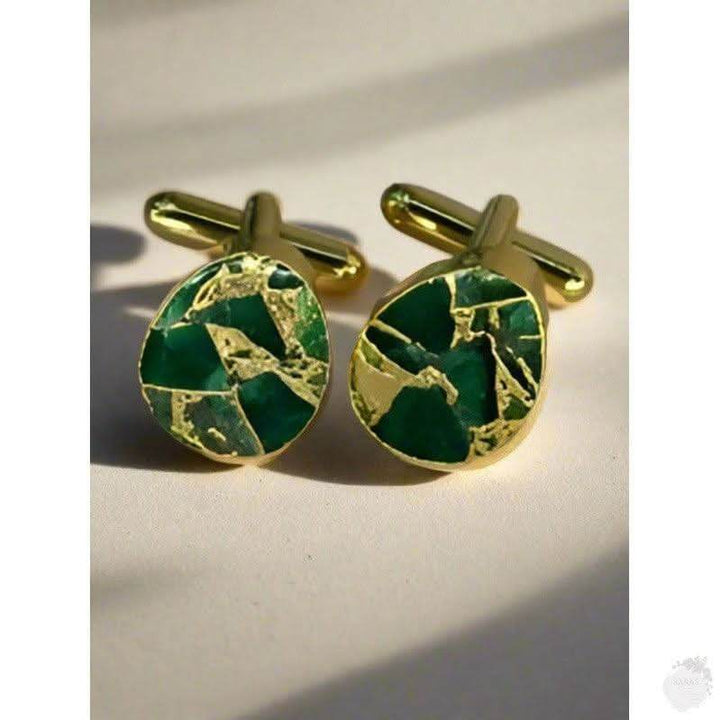 Wide Collection of Countless Golden Cufflinks Elegance - Saras Beads & Jewellery
