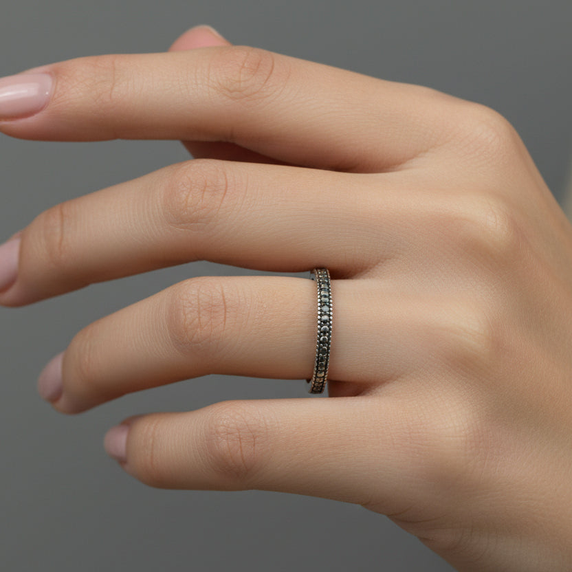 Sterling Silver Eternity Band Ring