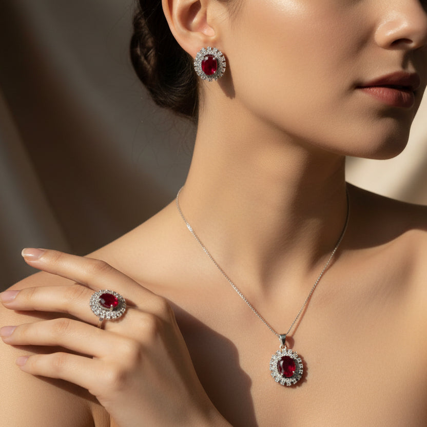 Ruby Shimmer Ensemble Set