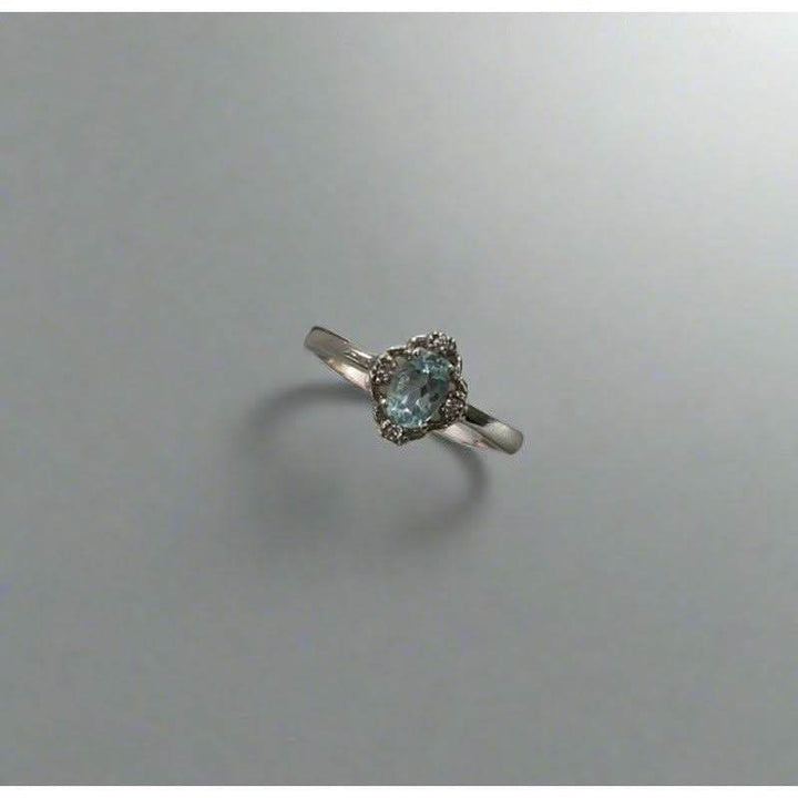 Topaz Round Zirconia Ring - Saras Beads & Jewellery