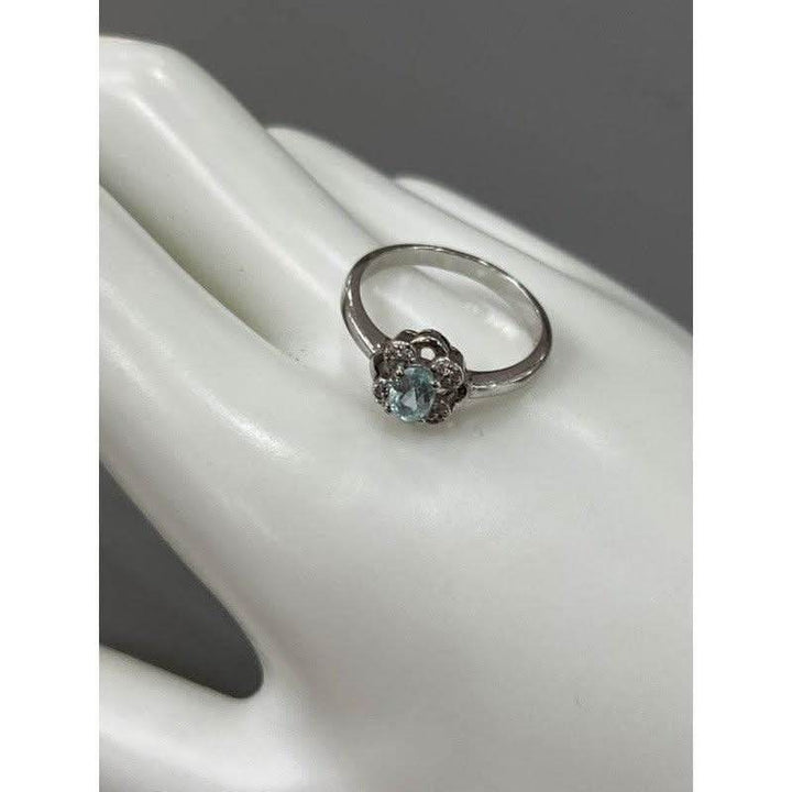 Topaz Round Zirconia Ring - Saras Beads & Jewellery