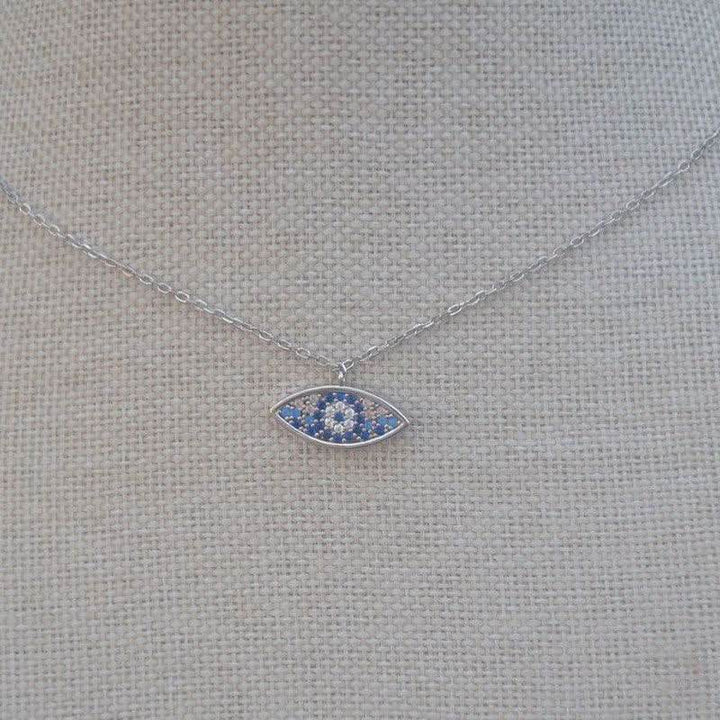 Unique Evil Eye Necklace & Pendant - Sterling Silver - Saras Beads & Jewellery