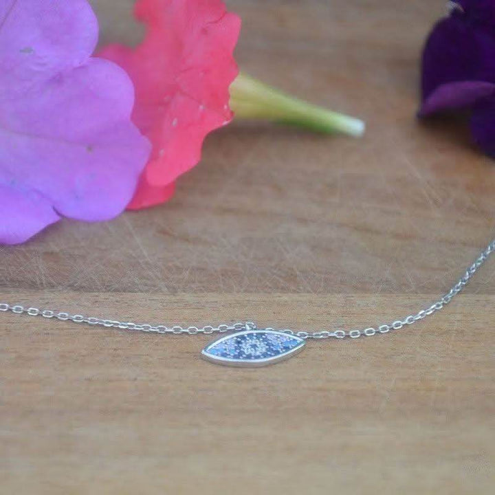 Unique Evil Eye Necklace & Pendant - Sterling Silver - Saras Beads & Jewellery