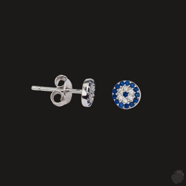 Wide Collection of Sterling Silver Evil Eye Stud Earrings: Whispers of Elegance - Saras Beads & Jewellery