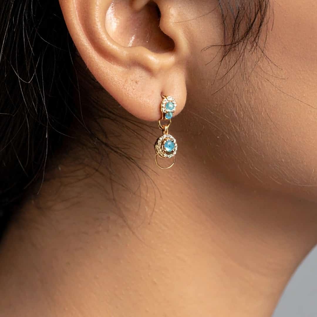 Stunning Aquamarine and Gold Earrings: A Timeless Jewelry Choice