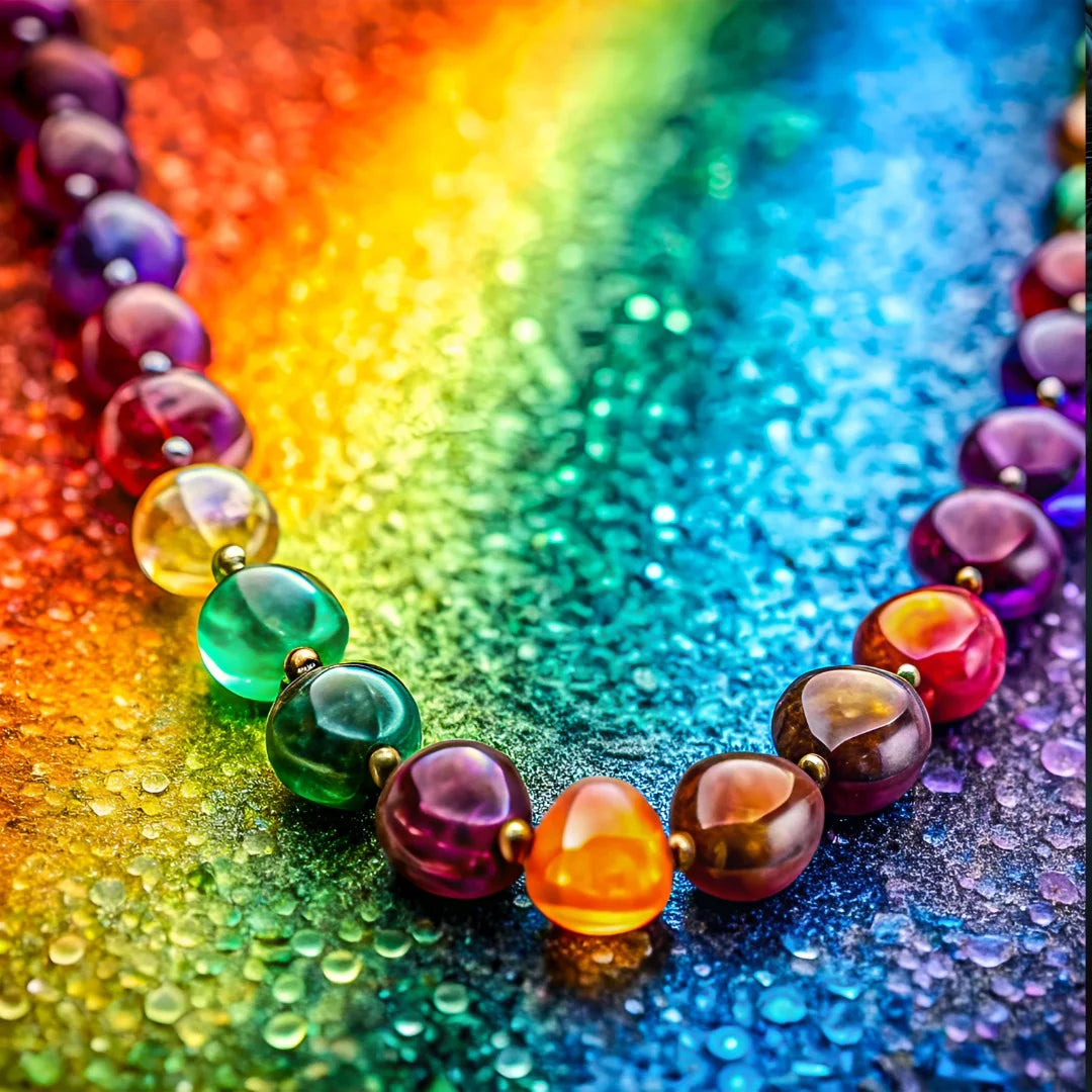 Vibrant Rainbow Necklace Beads: Add Color to Your Jewelry Collection