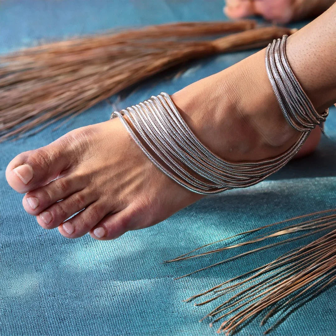 Spiritual Benefits of Wearing Silver Anklets: Top 10 Sterling Silver Jewellery Trends for 2025 | Saras Beads - Saras Beads & Jewellery