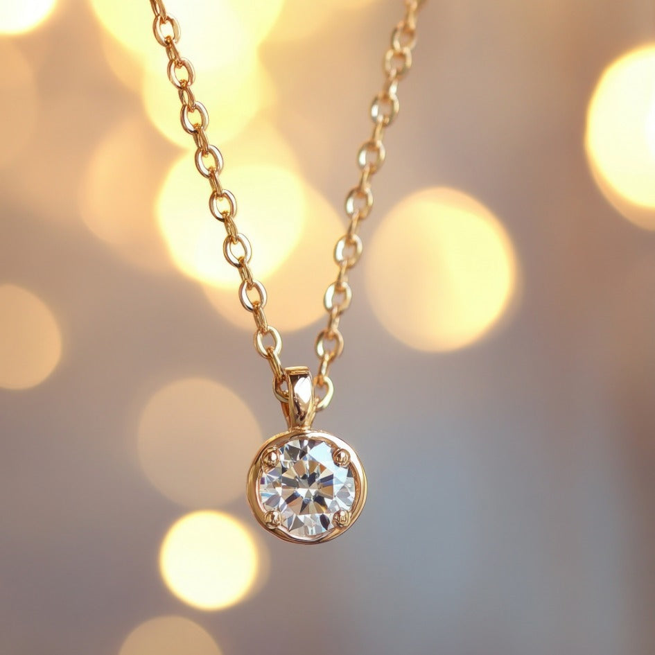 glod plated necklace. Saras Beads UK