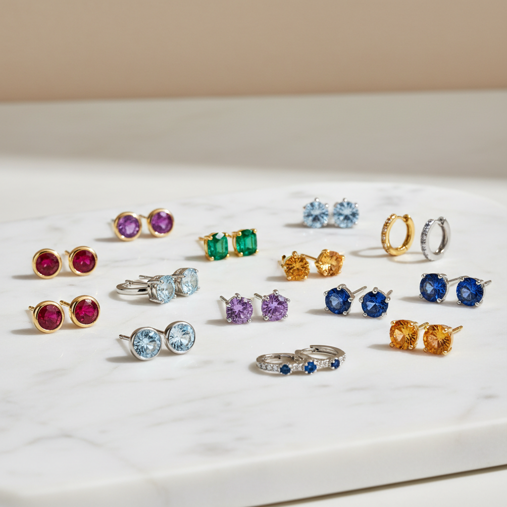 Earrings With Birthstone: Meaning, Styles and Buying Guide